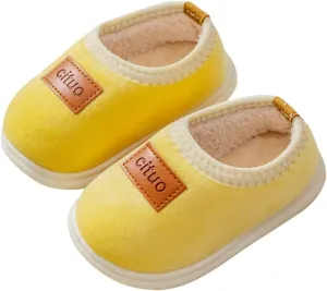 Kids Cotton Sneakers Childrens Girl Cotton Shoes Solid Color Fashion Soft Sole Winter Warm Baby Boy Walking Shoes