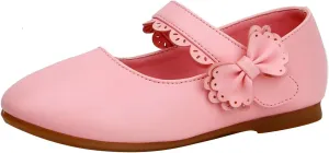 Kids Mary Jane Shoes Toddler Girls Anti-Slip Rubber Soft Sole Closed Toe Flat Wedding High Tops Baby Girl