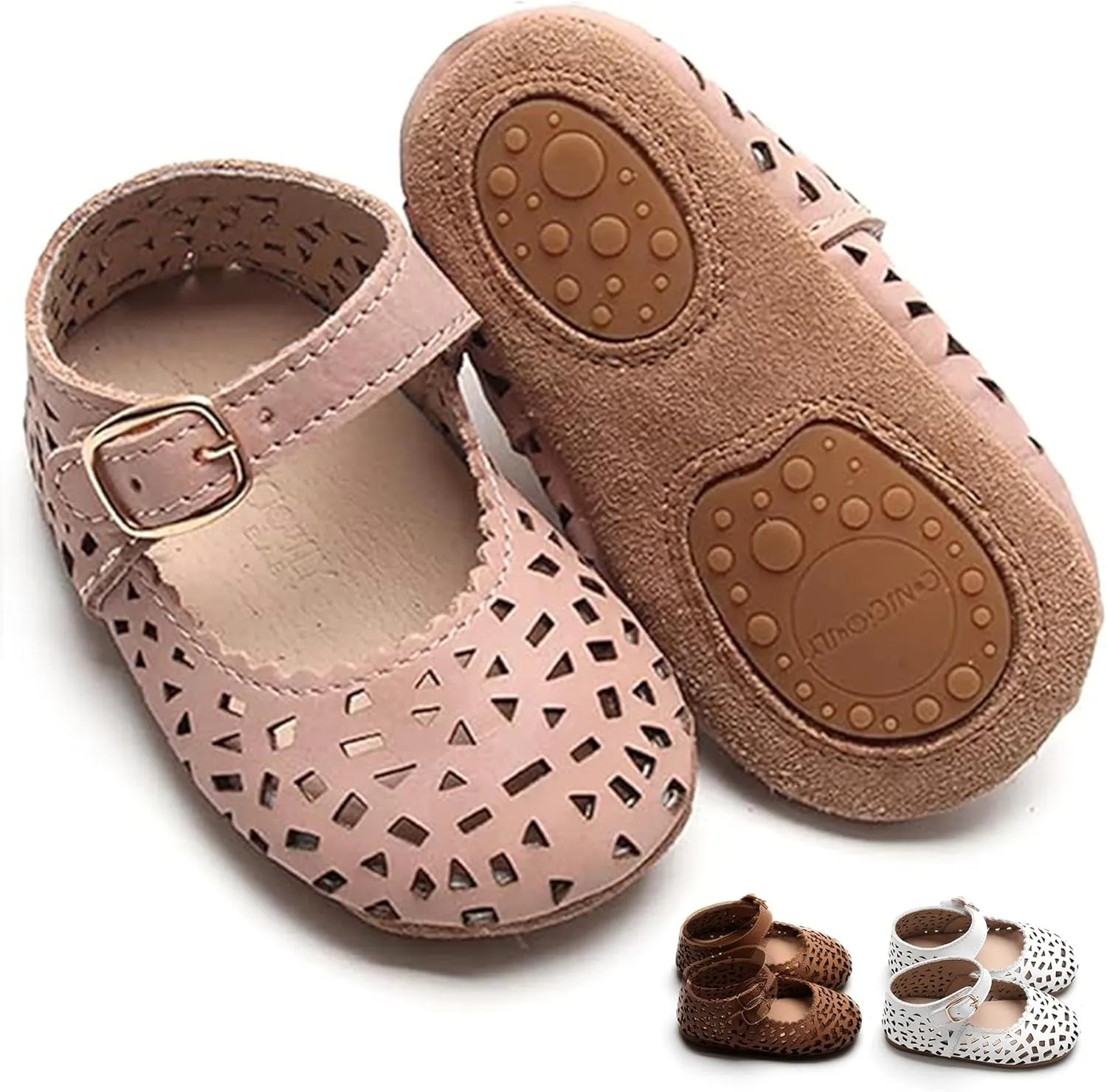 Leather Boho Mary Janes - Soft Sole