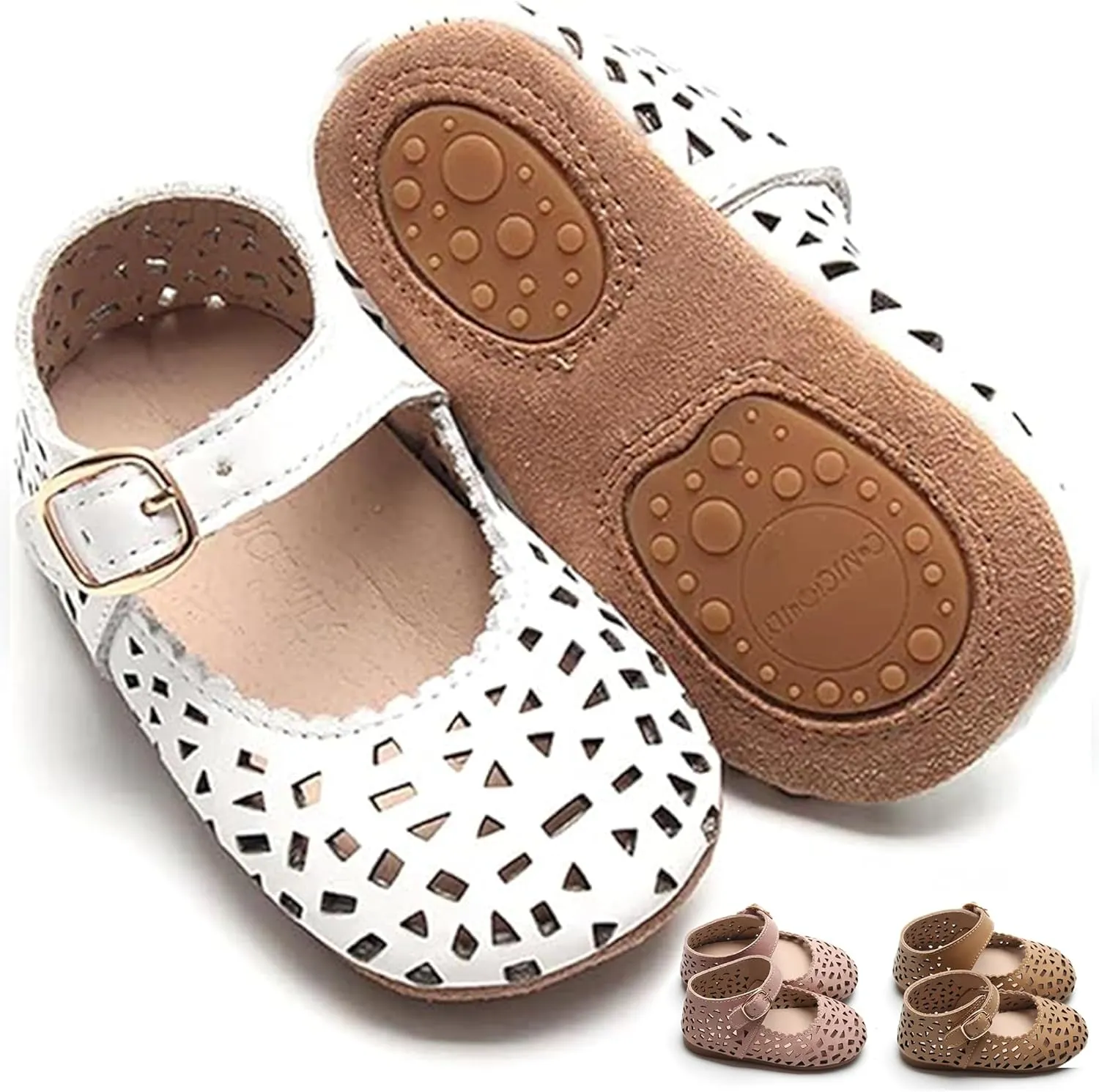 Leather Boho Mary Janes - Soft Sole