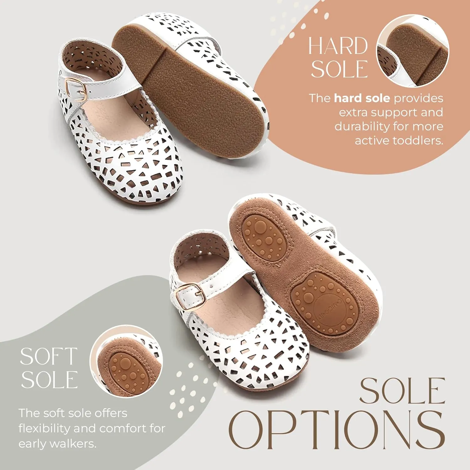 Leather Boho Mary Janes - Soft Sole