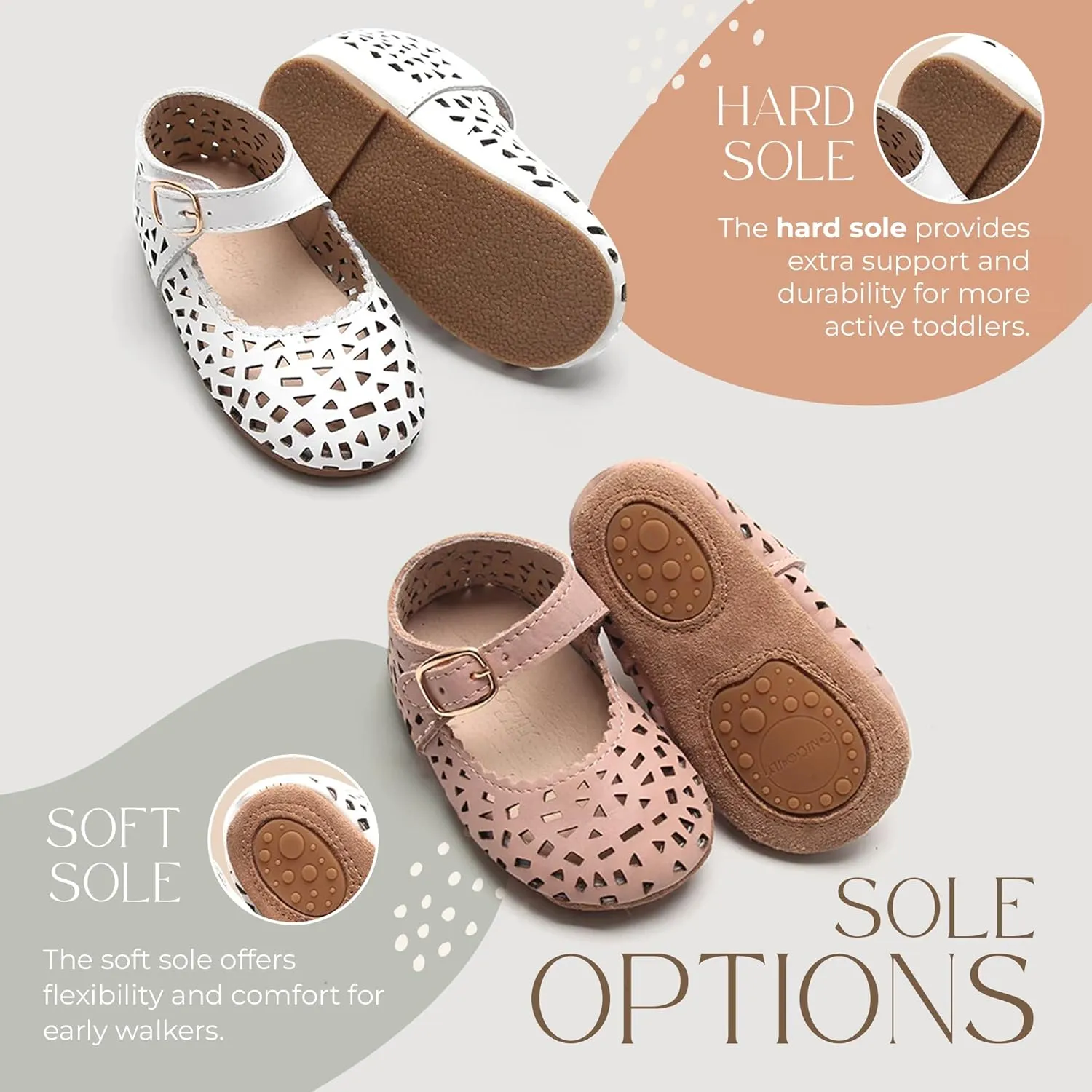 Leather Boho Mary Janes - Soft Sole