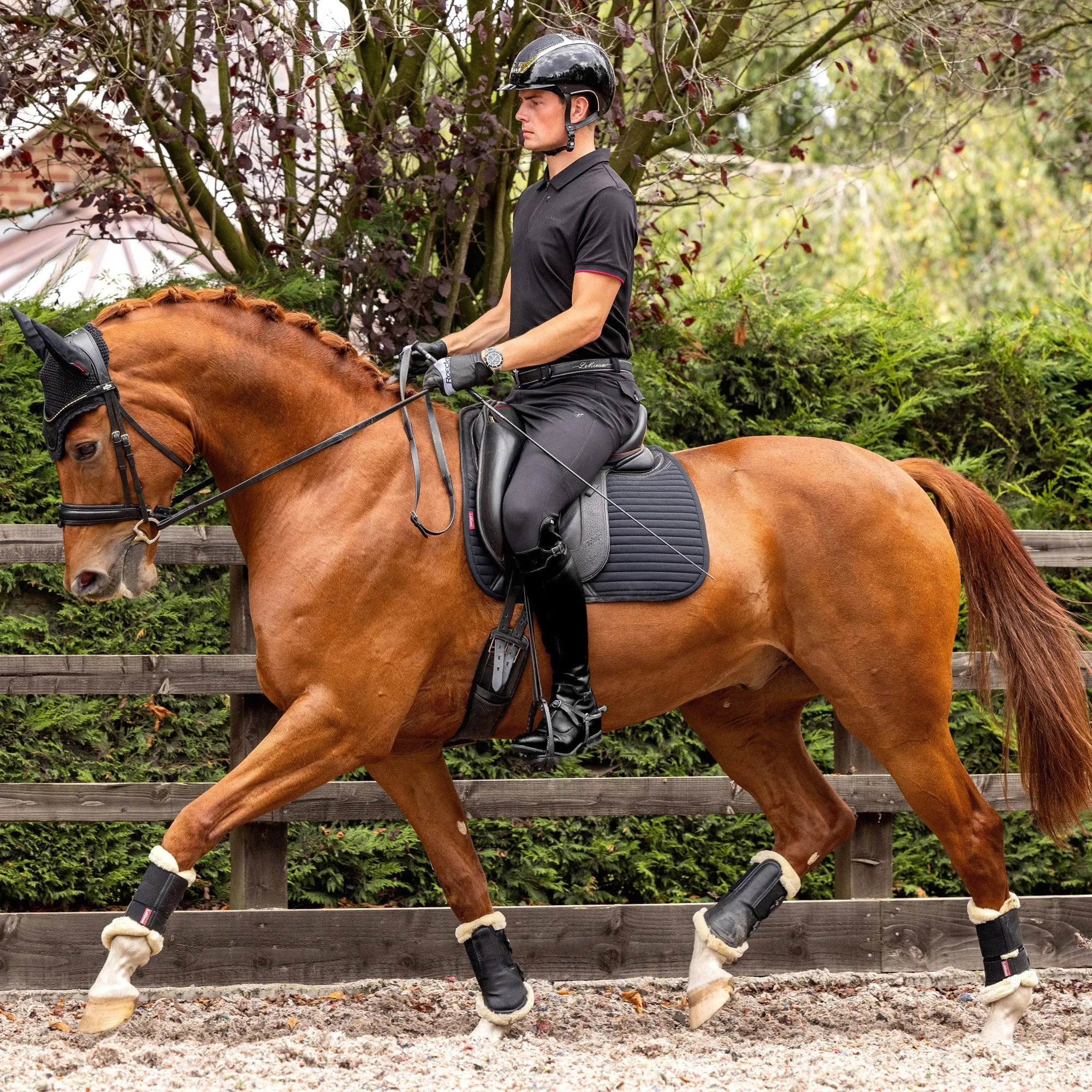 Lemieux Soft Shell Anti Slip Dressage Pad - Black