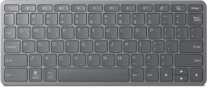 Lenovo Multi-Device Wireless Bluetooth Keyboard, Connect Up to 3 Devices Simultaneously, Compatible with iOS, Android, Windows, Slim Profile, Rechargeable, 60-Hour Battery Life, Iron Grey