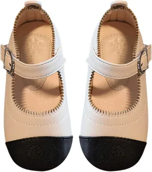 Little Toddler Girls Dress Shoes Ballerina Ballet Flats Kids Mary Janes for Wedding Church Easter Party School