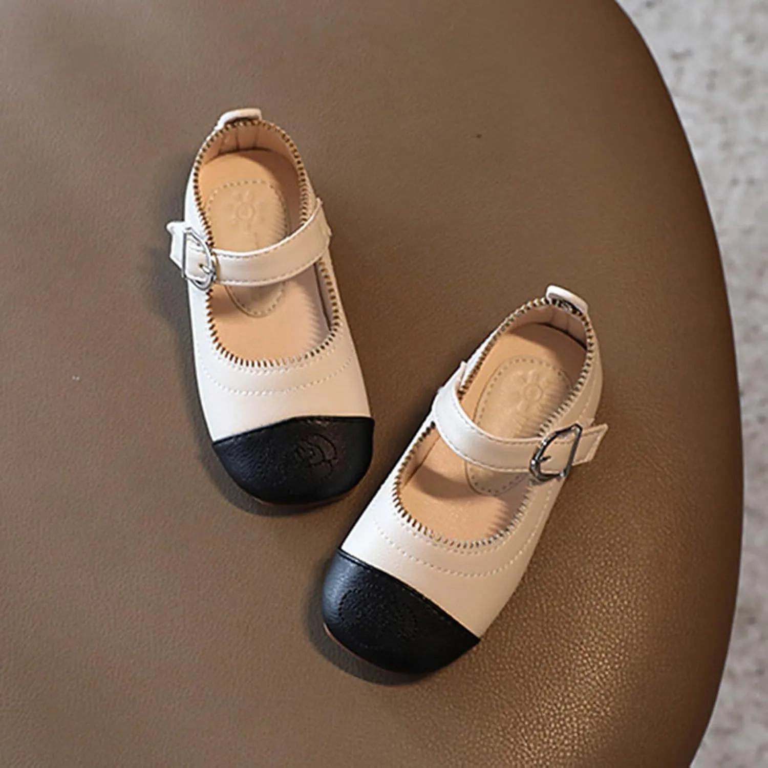 Little Toddler Girls Dress Shoes Ballerina Ballet Flats Kids Mary Janes for Wedding Church Easter Party School