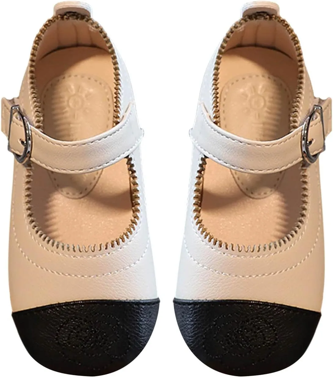 Little Toddler Girls Dress Shoes Ballerina Ballet Flats Kids Mary Janes for Wedding Church Easter Party School