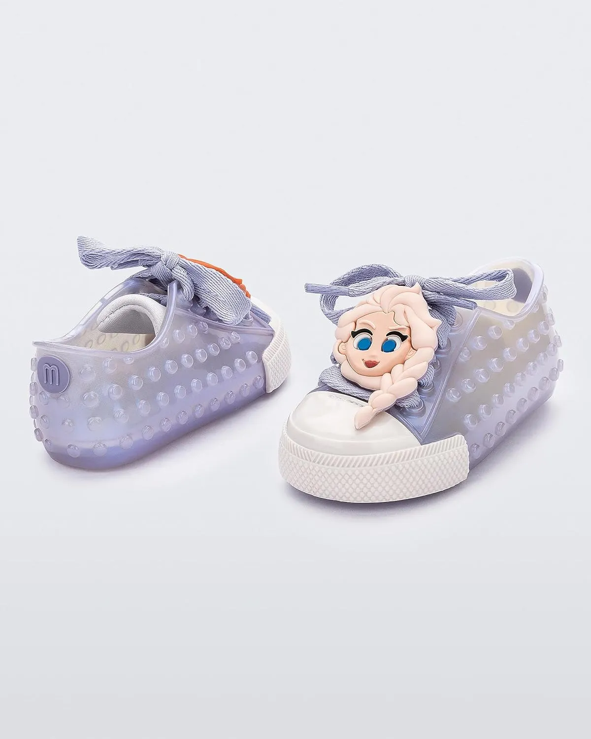 mini melissa Polibolha II for Babies and Toddlers - Lace-Up Jelly Sneaker Featuring Disney Characters, Jelly Shoes for Toddlers, Little Girls Tennis Shoes