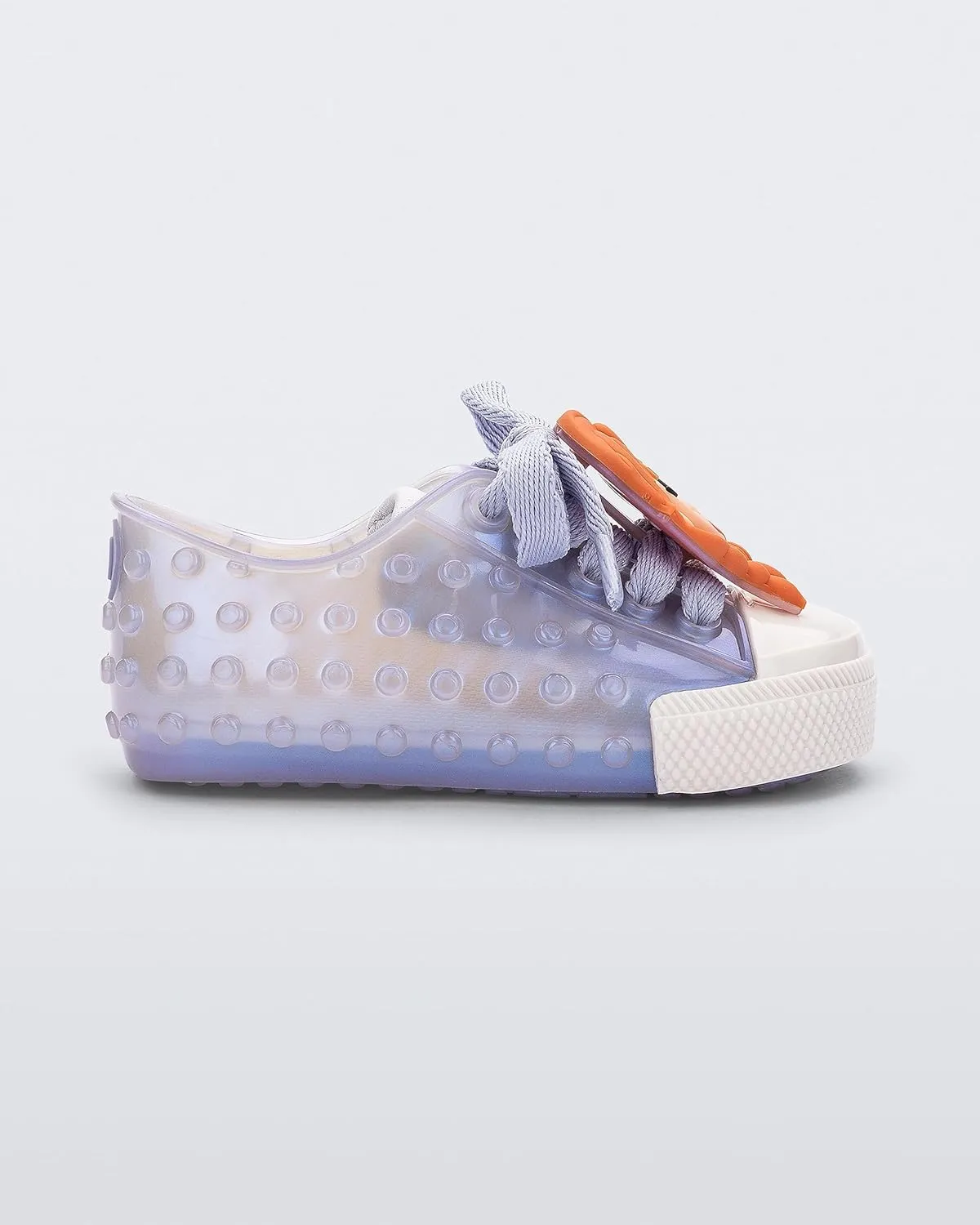mini melissa Polibolha II for Babies and Toddlers - Lace-Up Jelly Sneaker Featuring Disney Characters, Jelly Shoes for Toddlers, Little Girls Tennis Shoes