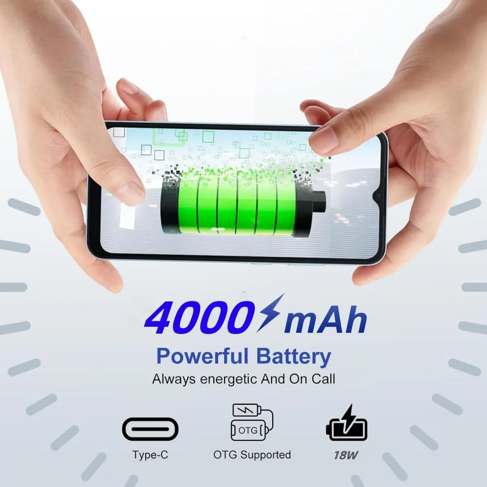 Mobile Phones H88 | Unlocked Android Cell Phones | 6.52" Display | Unlocked for T-Mobile More | 8GB 64GB/TF 1TB | 4000 mAh Battery | 13MP Camera | (Green, 64, GB)