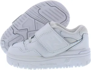 New Balance 550 Bungee Lace with Top Strap Infant/Toddler Shoes Size 4, Color: White/White