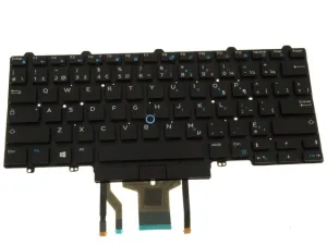 New French Canadian Dell OEM Latitude E7450 E5450 Laptop Backlit Keyboard Dual Point 0GNFR