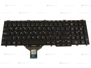 New French English Dell OEM Latitude 5500 Precision 3540 Laptop Keyboard Single Point No BL D30WK