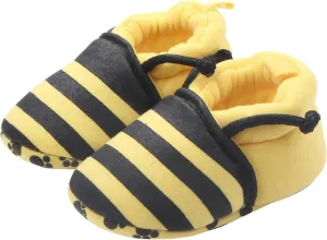 Newborn Baby Boy Girl Booties Cartoon  Socks Non kid Soft Sole Infant Warm Winter House Slipper Crib