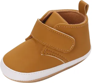 Newborn Baby Boys Girls Prewalker Shoes Soft Soft Sole Ankle Boots Infant Fashion High-Top Sneakers Casual Shoes