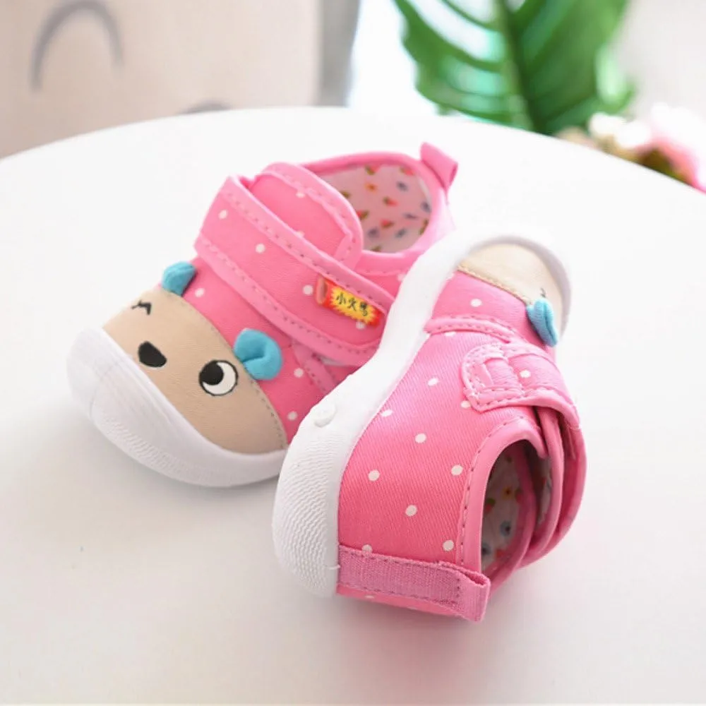 Newborn Baby Cartoon Animal Shoes Soft Sole Non-slip Squeaky Baby Shoes Infant Baby Girl Shoes