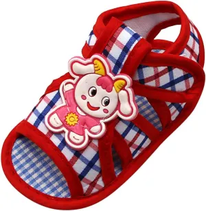 Newborn Baby Girls Lamb Prewalker Soft Sole Sandals Single Shoes High Heels for Girls