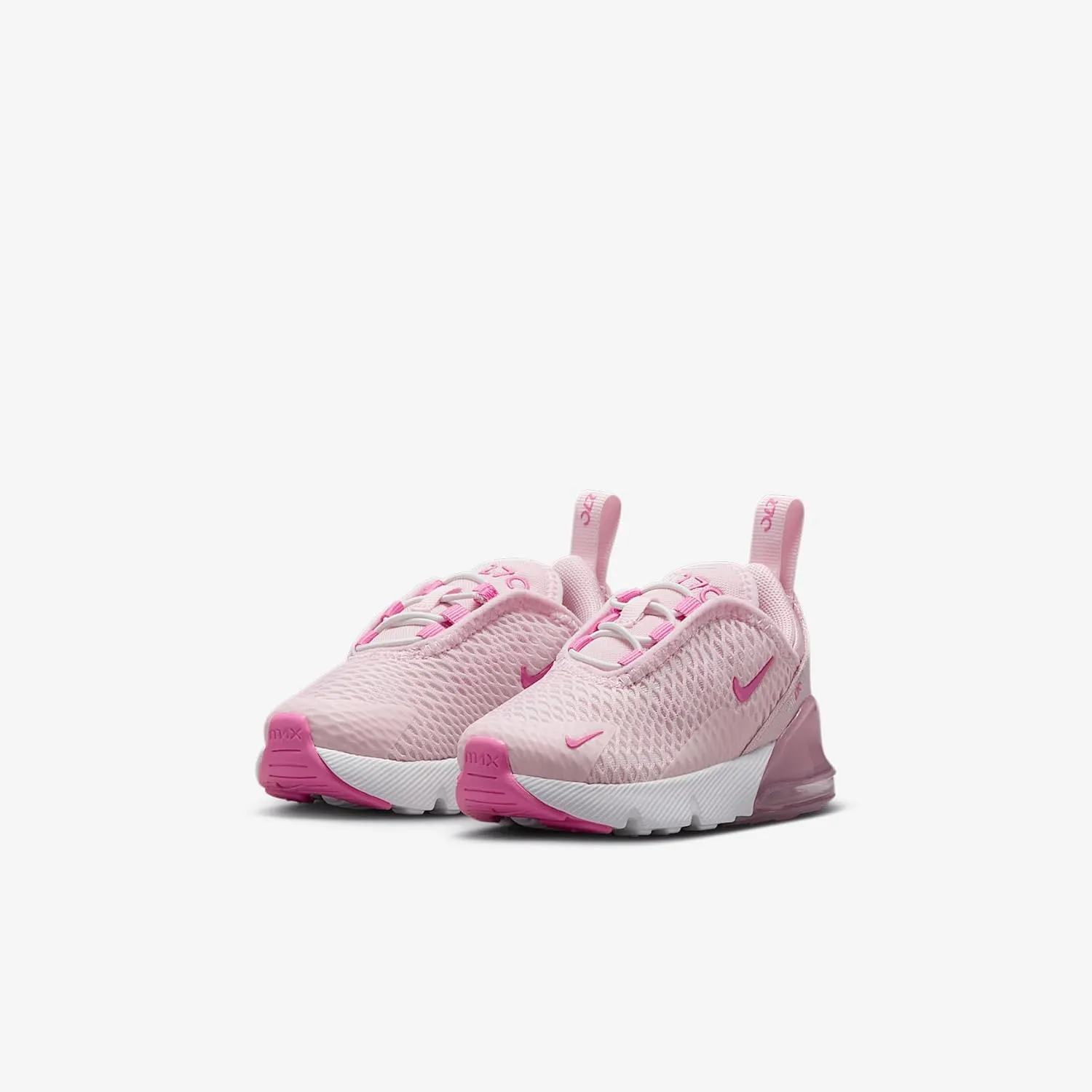 Nike Air Max 270 Baby/Toddler Shoes (IB4437-663, Pink Foam/Summit White/Platinum Violet)