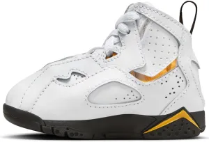 NIKE Jordan True Flight Baby/Toddler Shoes (343797-107, White/Yellow Ochre/Black) Size 7