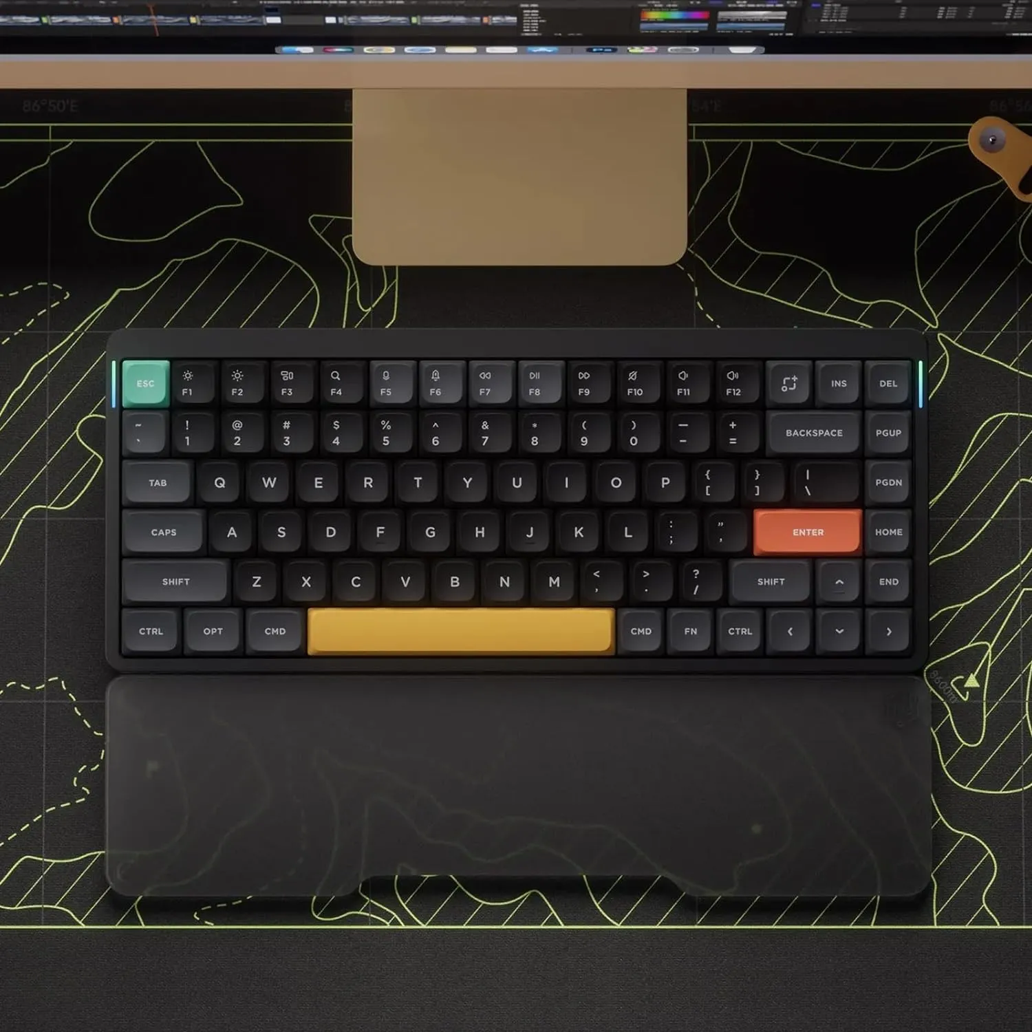 nuphy Air75 V2 Portable 75% Low Profile Mechanical Keyboard,Wireless Keyboard,Supports Bluetooth/2.4G/USB-C RGB Bluetooth Keyboards,Compatible with Windows/Mac OS/Linux Systems-Gateron Brown Switch