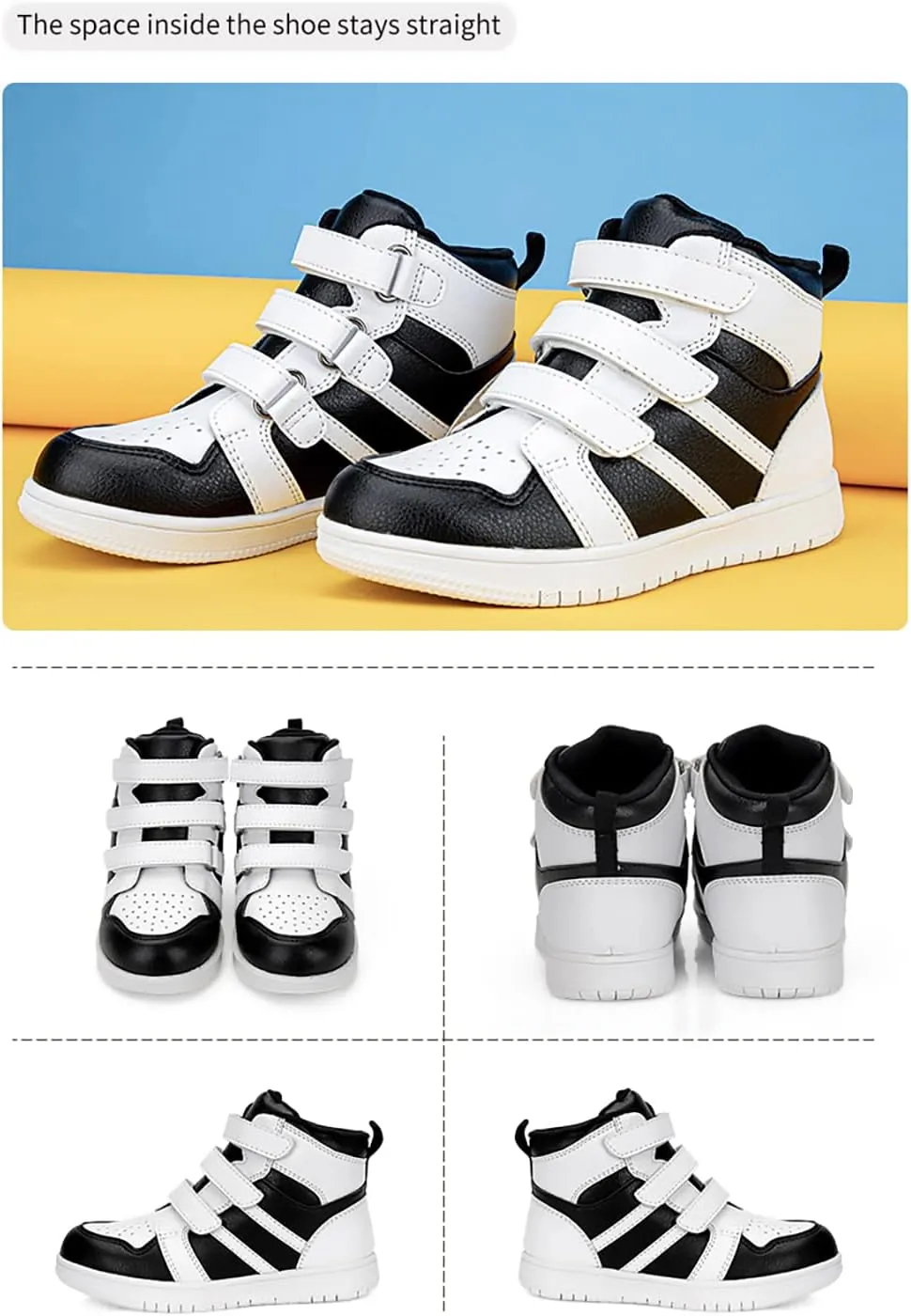 Orthopedic Shoes for Kids Boys and Girls,Toddlers Corrective Sneakers for First Walker with High-Top Ankle Support