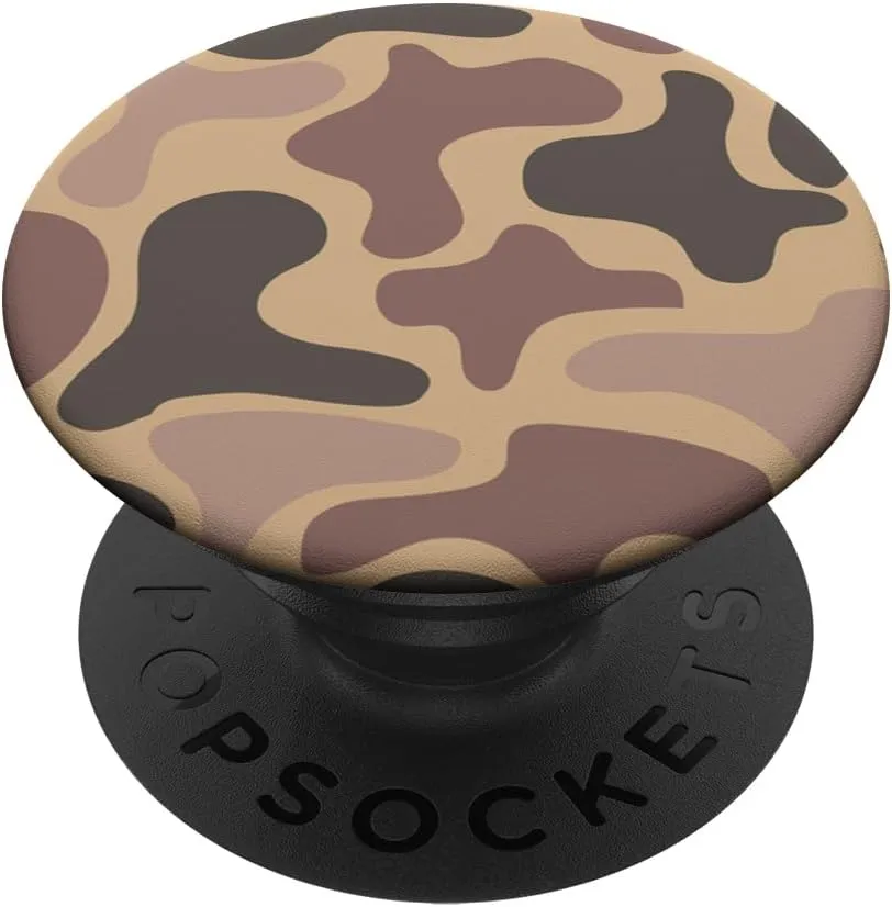 PopSocket Standard PopGrip, Black, Camouflage, Military, PopGrip, Mobile Phones