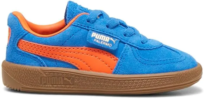 PUMA - Infants Palermo Ac Shoes, Color Hyperlink Blue/Flame Flicker/Gum, Size: 9 M US Toddler
