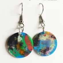 Remix Plastic Conic Earrings