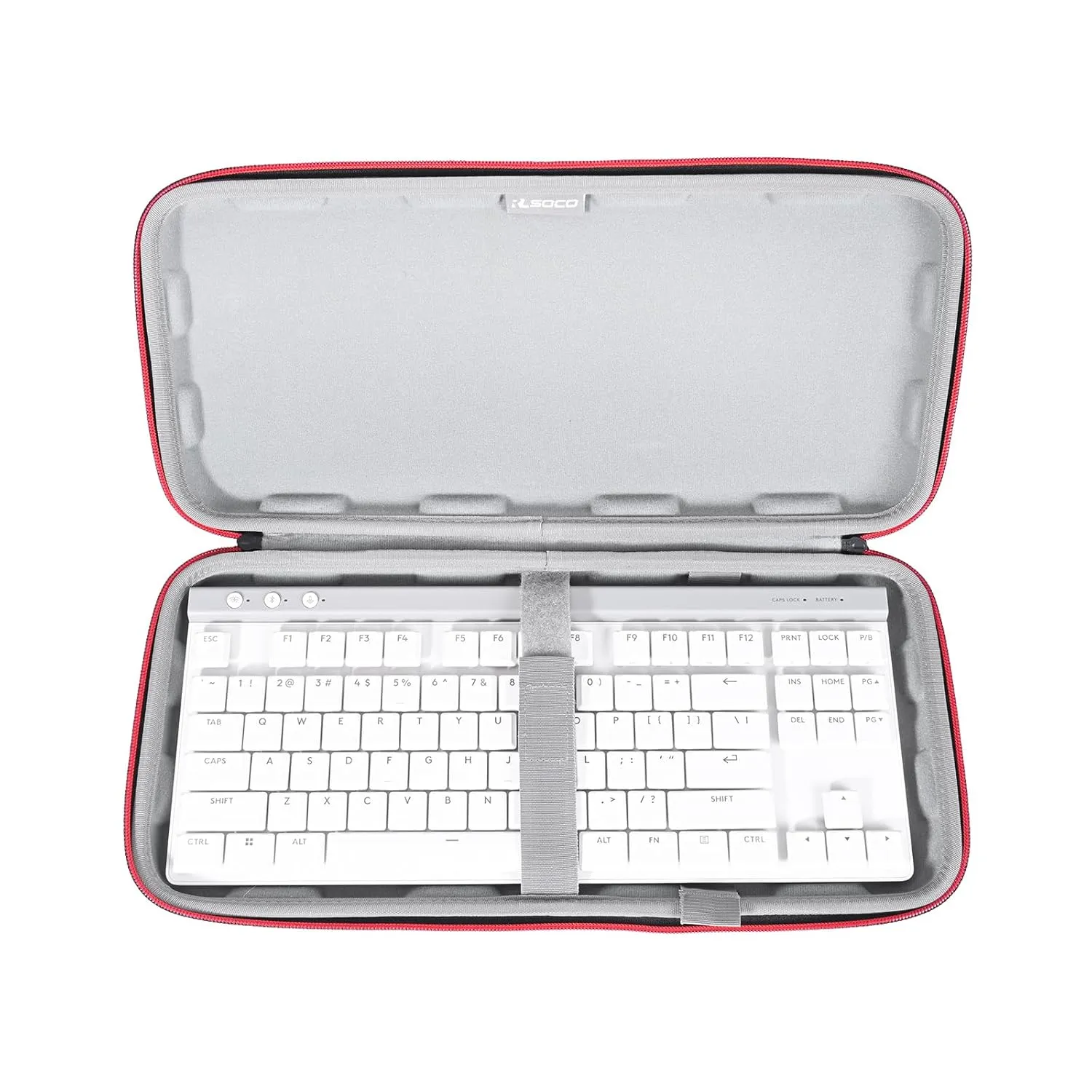 RLSOCO Keyboard Case for Logitech G PRO/Redragon K673 PRO 75%/Aula F75 Pro/EPOMAKER x Aula F75/Razer Huntsman V3 Pro Mini Mechanical Gaming Keyboard and More (Max Size: 36.8cm x 15cm x 4cm)