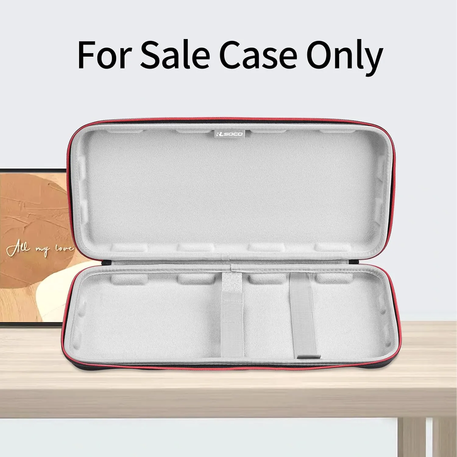 RLSOCO Keyboard Case for Logitech G PRO/Redragon K673 PRO 75%/Aula F75 Pro/EPOMAKER x Aula F75/Razer Huntsman V3 Pro Mini Mechanical Gaming Keyboard and More (Max Size: 36.8cm x 15cm x 4cm)