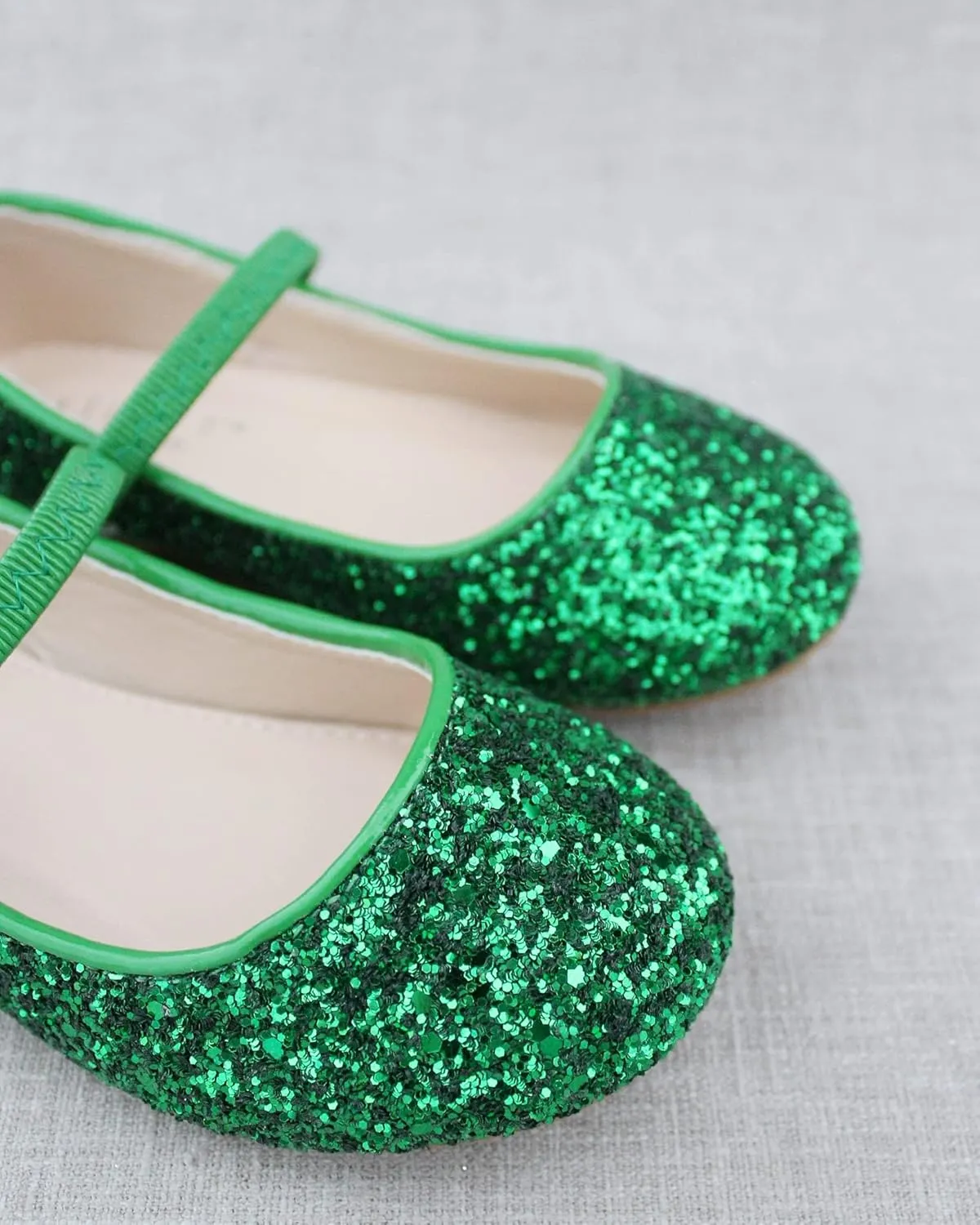 Rock Glitter Mary Jane Ballet Flats, Flower Girls Shoes, Toddler Girls, Party Shoes, Birthday Flats