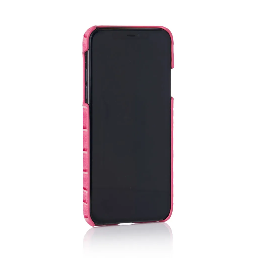 Rose Faux Crocodile iPhone Case