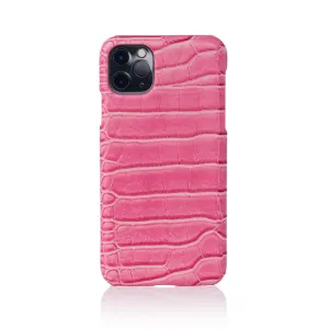Rose Faux Crocodile iPhone Case