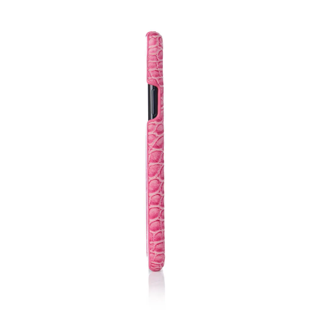 Rose Faux Crocodile iPhone Case