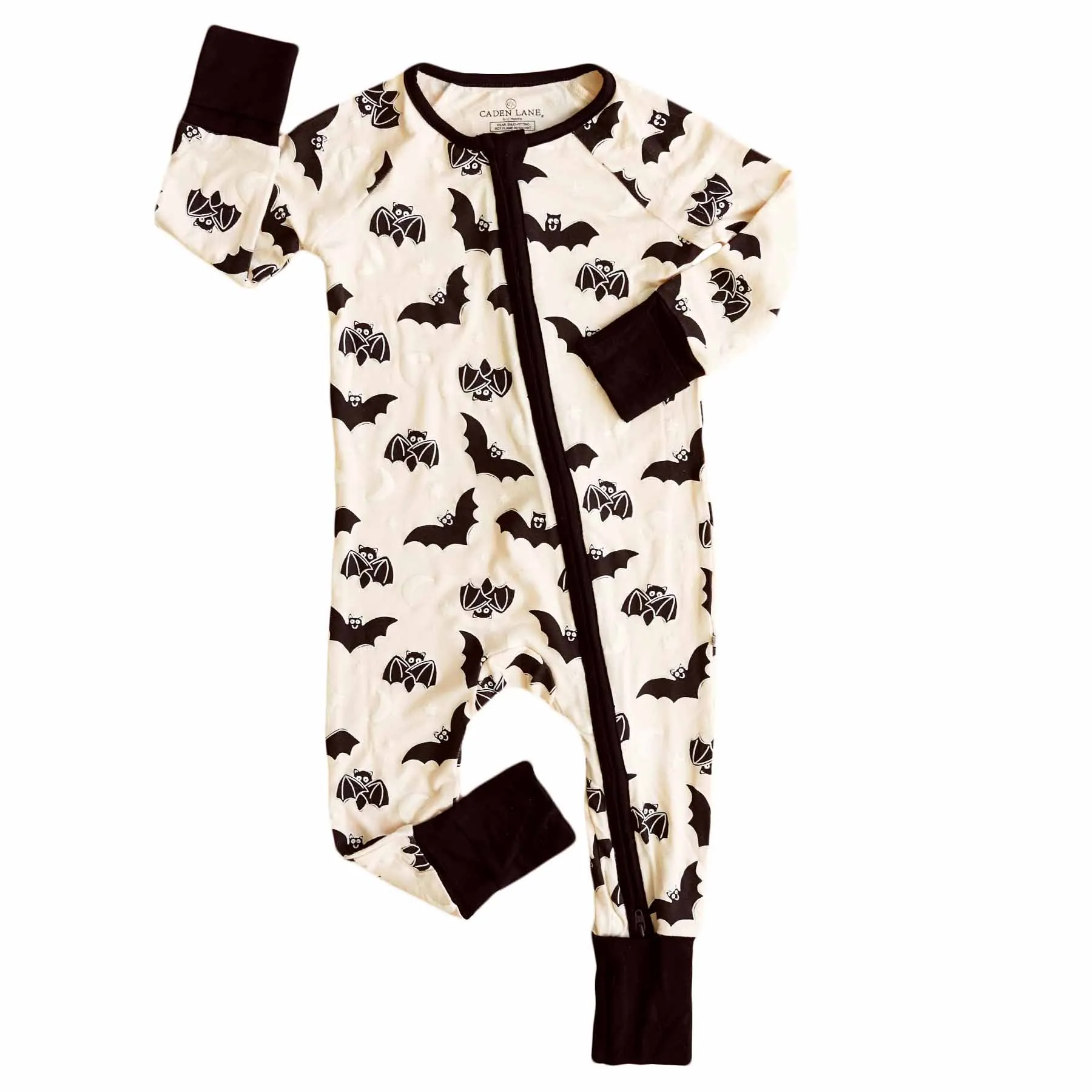 Scaredy Bats Convertible Zip Romper