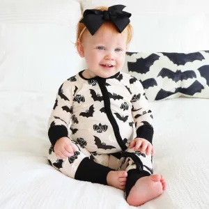 Scaredy Bats Convertible Zip Romper