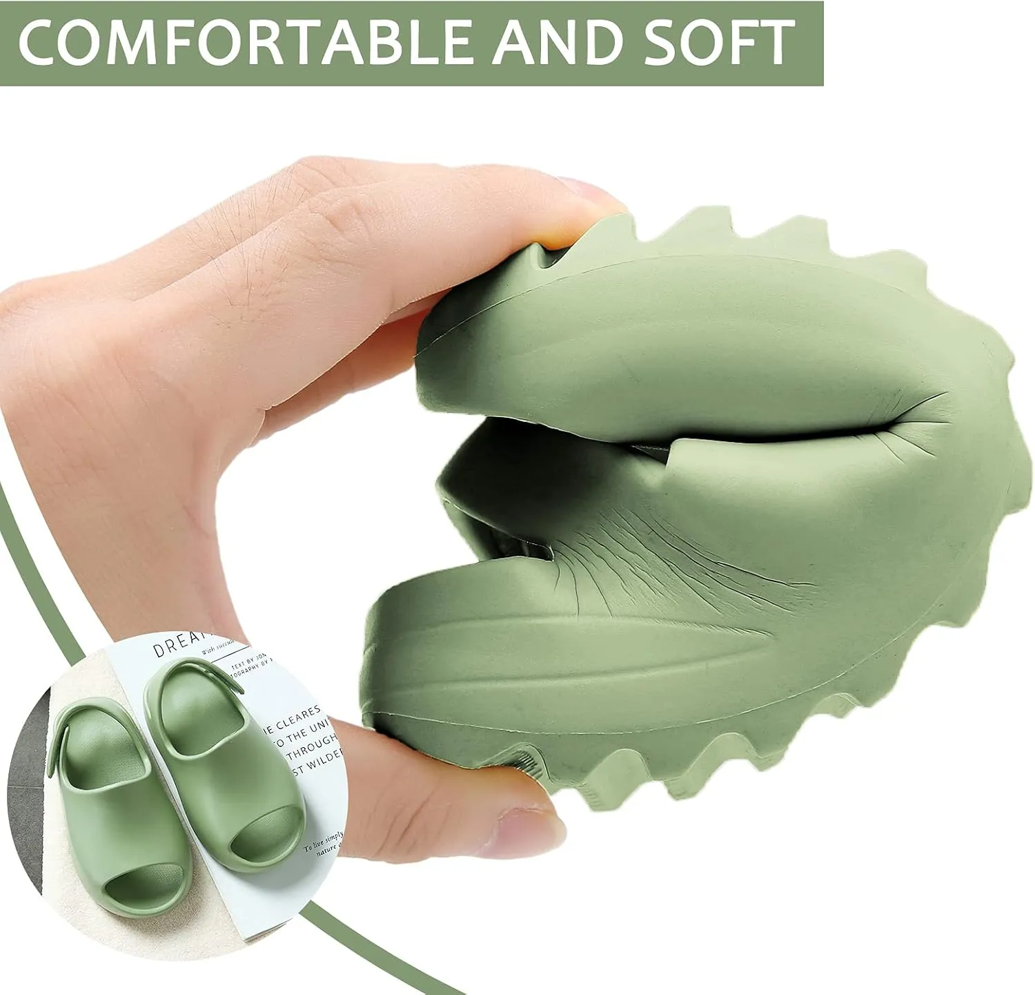 SEAUR - Toddler Little Kids Slides Sandals Girls Summer Sandals Boys Shower Anti-slip Slippers Baby Indoor Outdoor Slippers