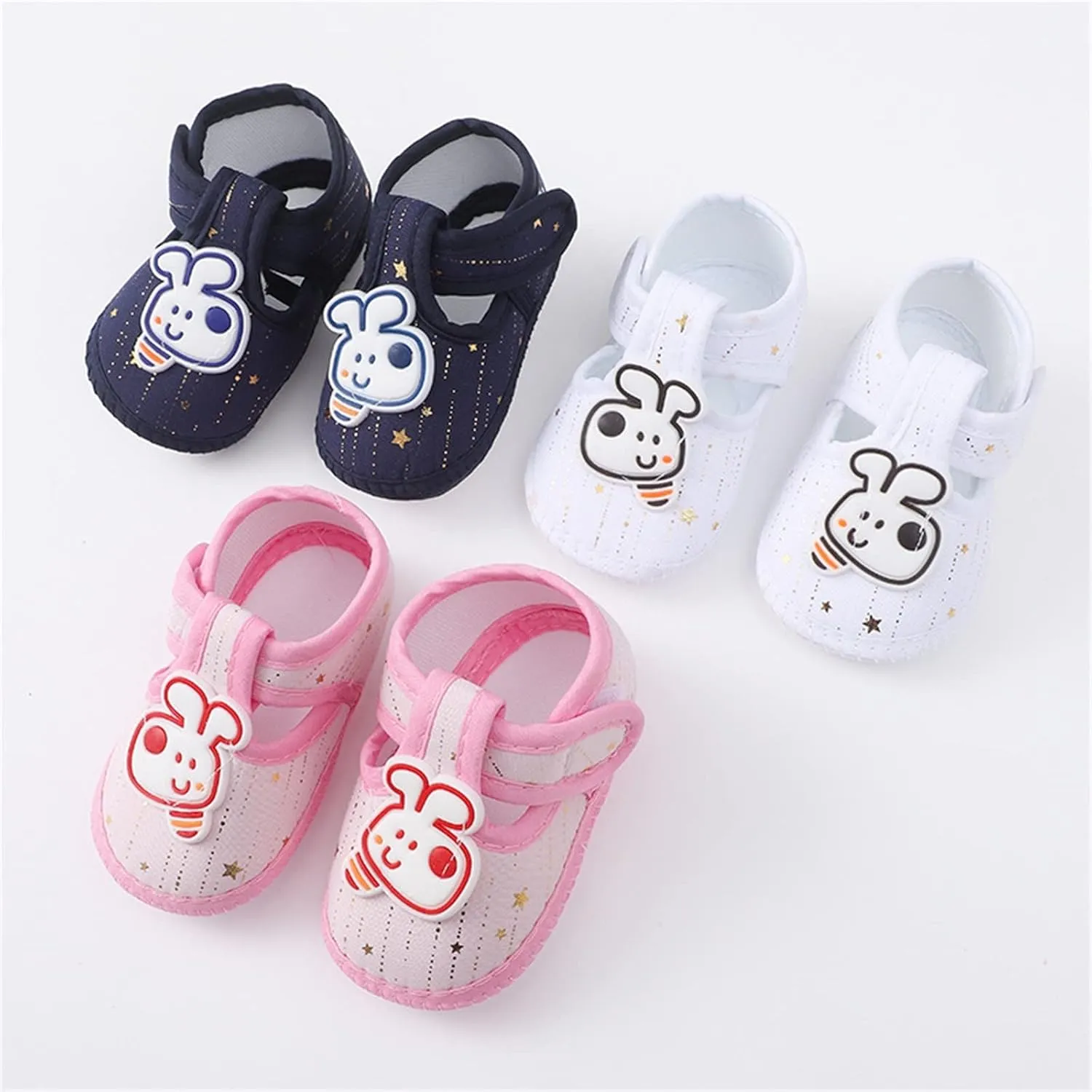 sfdgfhyf 0 to 9 Months Children Soft Bottom Sneakers Baby Fashion Soft Sole Toddler Dress Cute Print Shoes Toddler Shoes