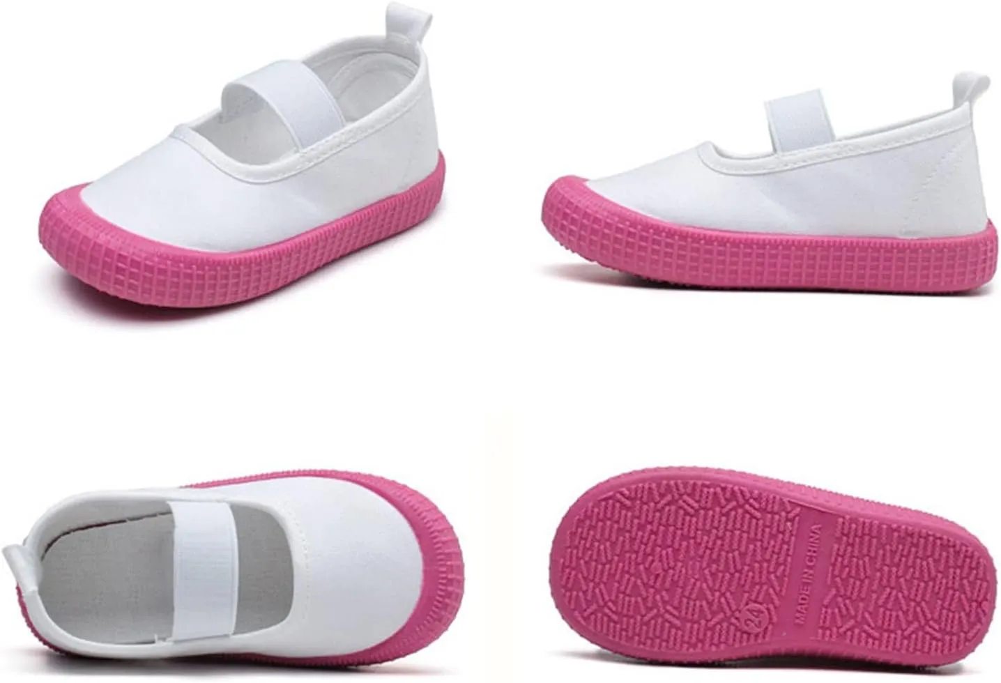 sfdgfhyf Toddler Baby Boy Girl Shoes Flat Shoes Bao Head One Foot Off Girl Canvas Shoes 0 to 10Y Baby Soft Sole Casual
