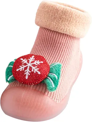 Shoes Christmas Cartoon Kids Slipper Toddler Prewalker Baby 3D Girls Socks Boys Baby Shoes Infant Tennis
