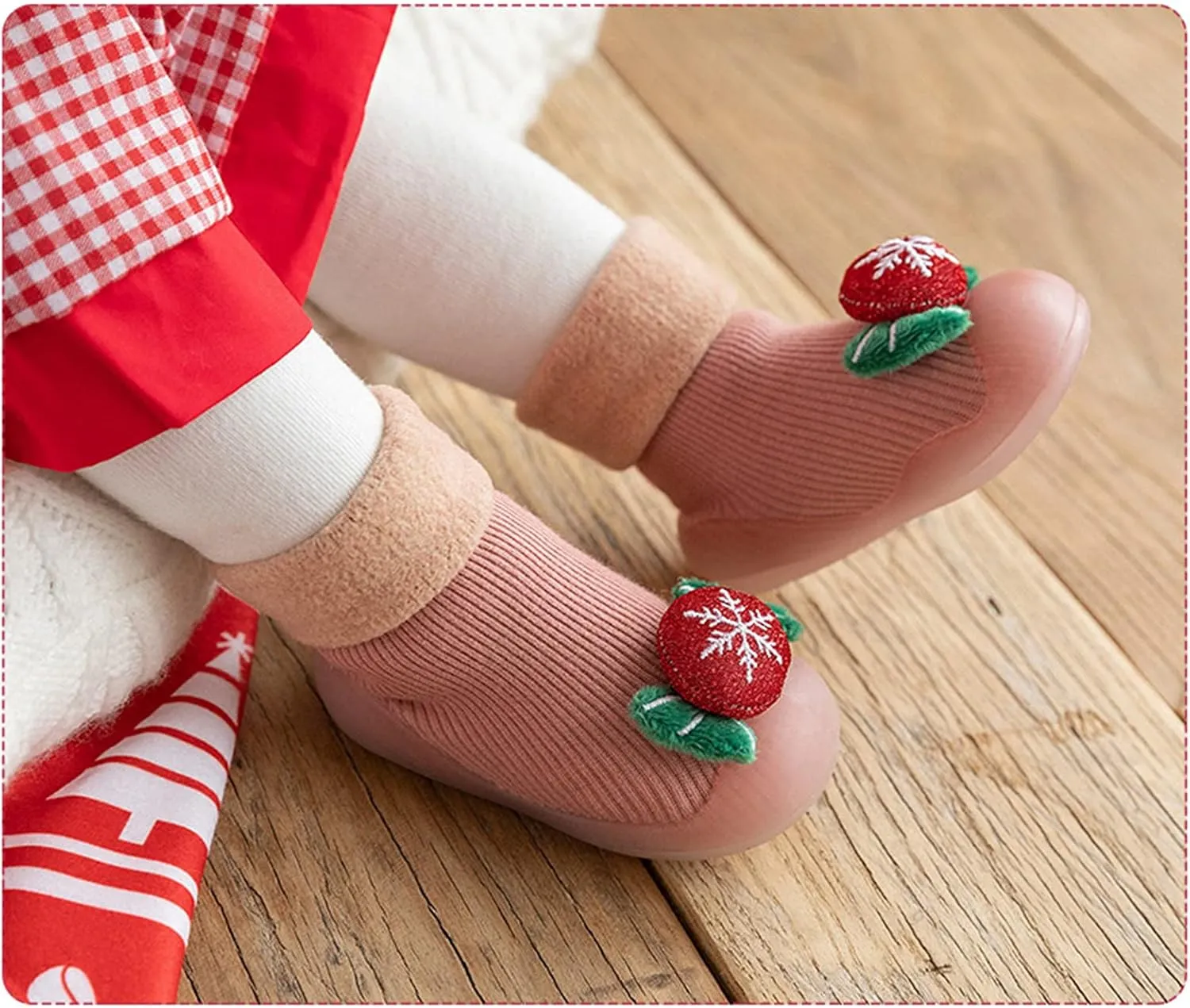 Shoes Christmas Cartoon Kids Slipper Toddler Prewalker Baby 3D Girls Socks Boys Baby Shoes Infant Tennis