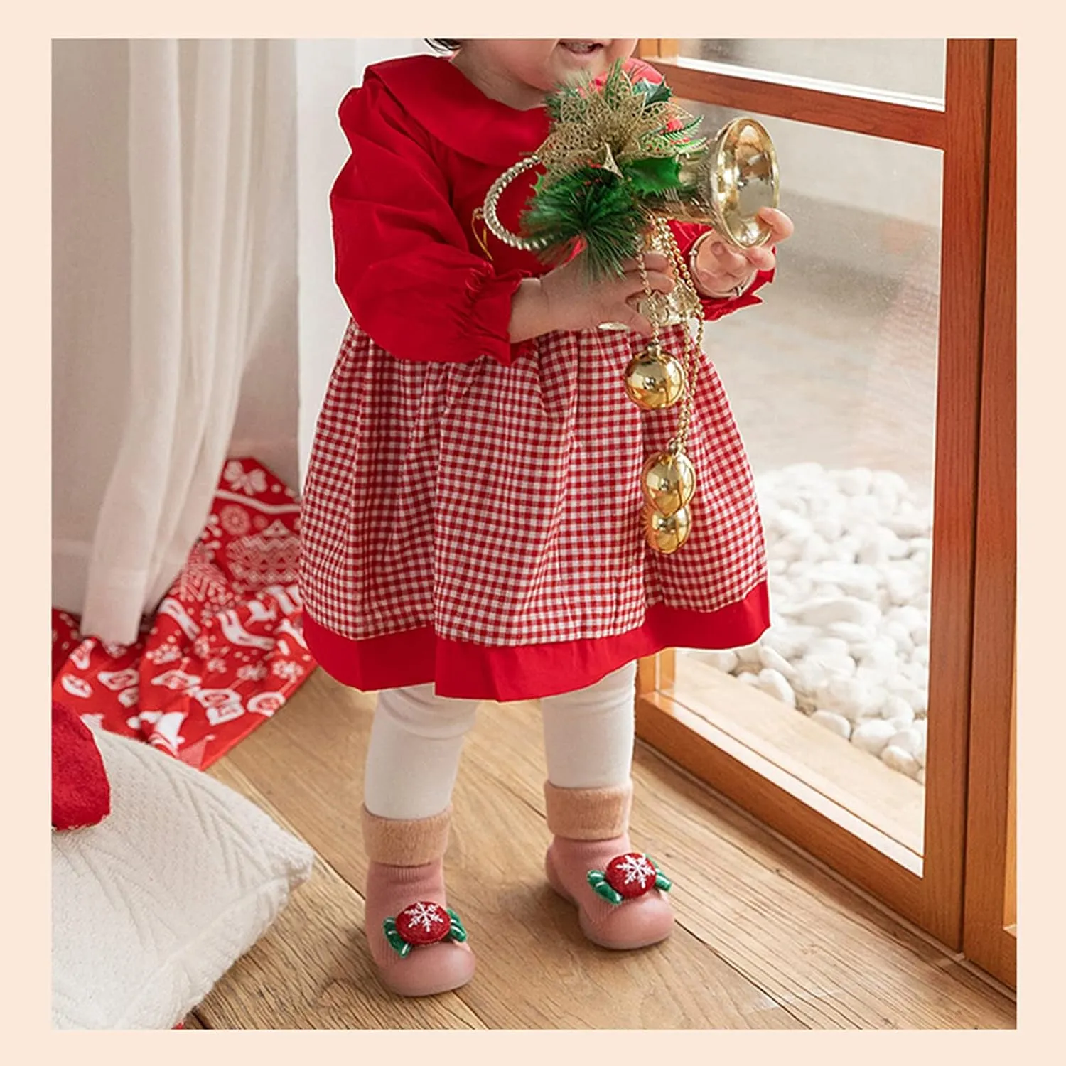 Shoes Christmas Cartoon Kids Slipper Toddler Prewalker Baby 3D Girls Socks Boys Baby Shoes Infant Tennis