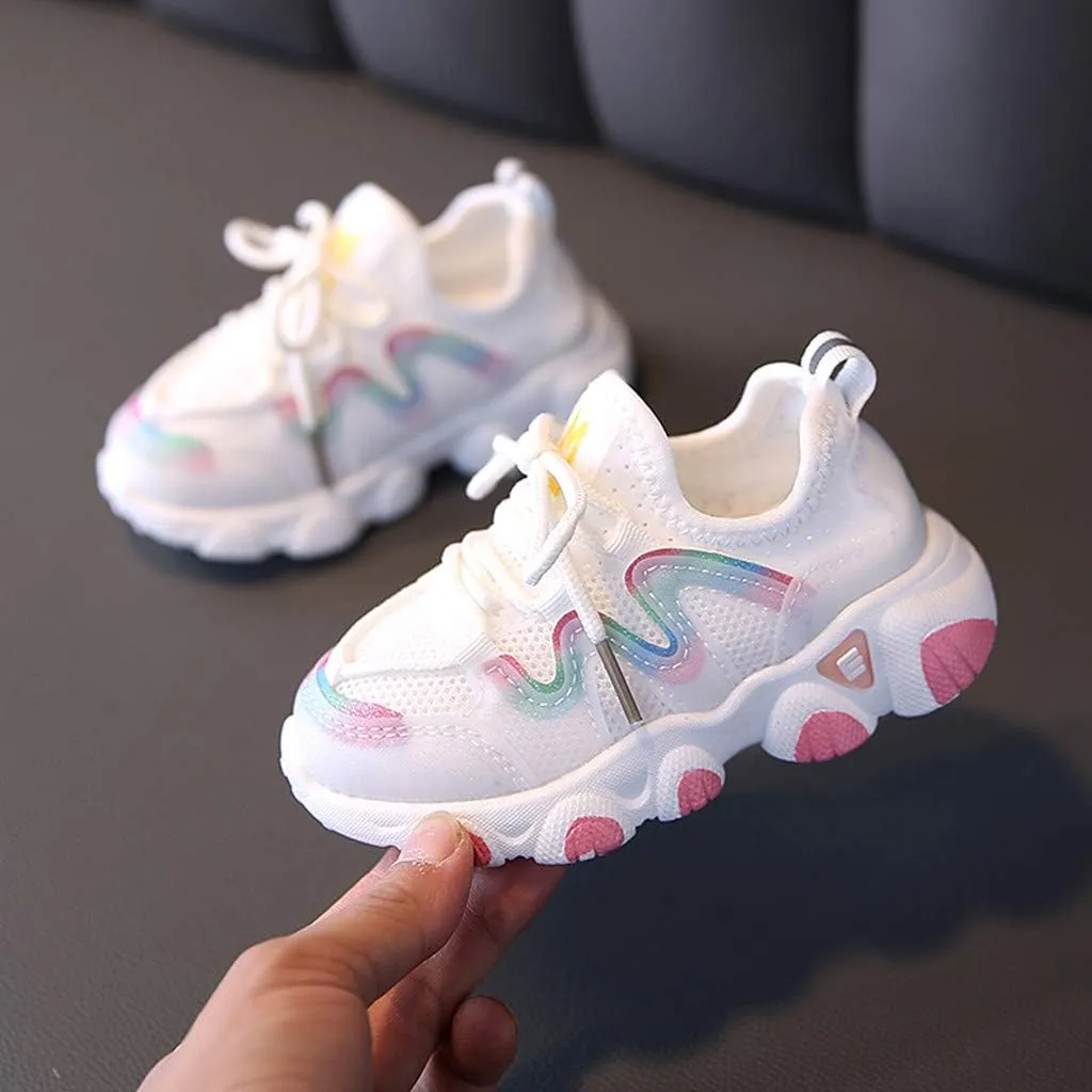 Shoes Girls Breathable Baby Soft Mesh Lace Up Toddler Kids Infant Baby Shoes Baby Winter Boots