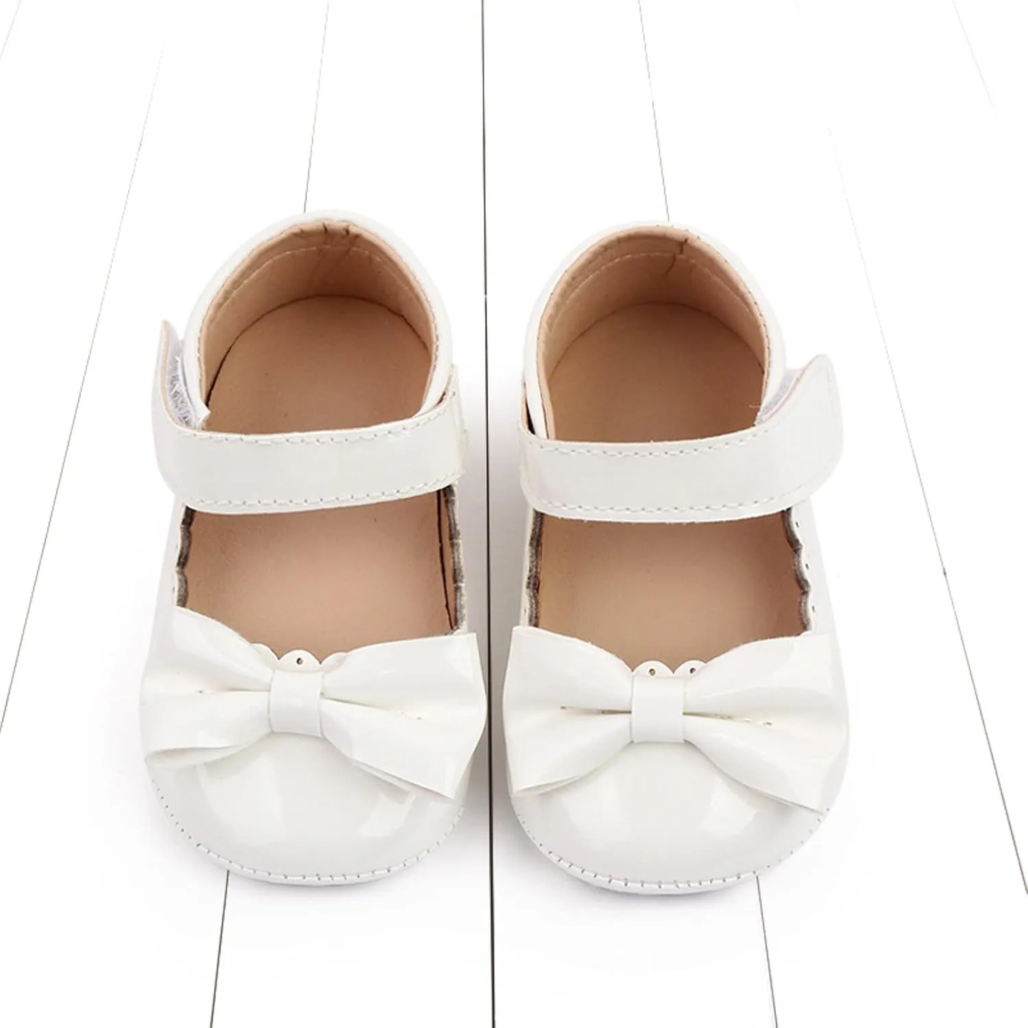 Shoes Summer Toddler Shoes Girls Sports Flat Bottom Lightweight Hook Loop Solid Color Bow Simple Tennis Shoes Girls