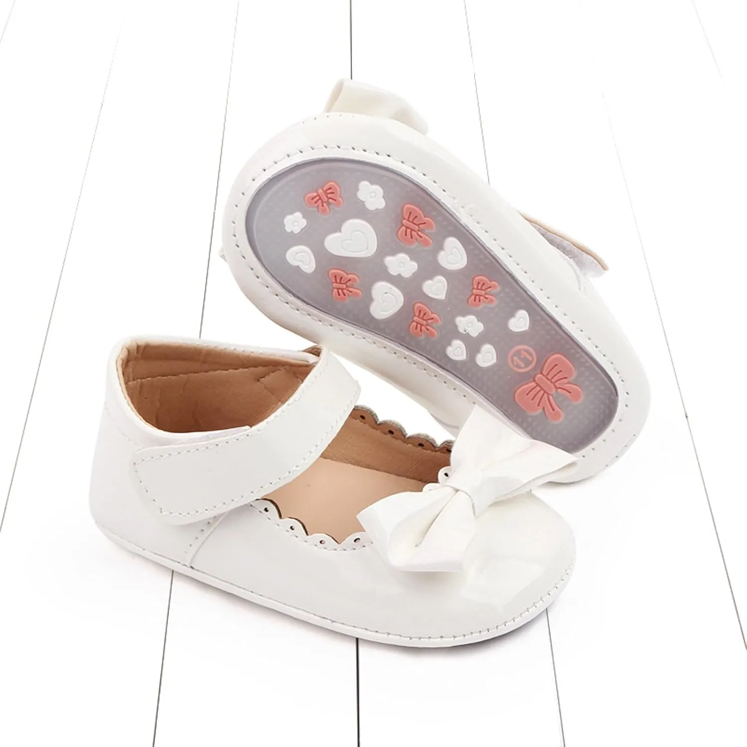 Shoes Summer Toddler Shoes Girls Sports Flat Bottom Lightweight Hook Loop Solid Color Bow Simple Tennis Shoes Girls