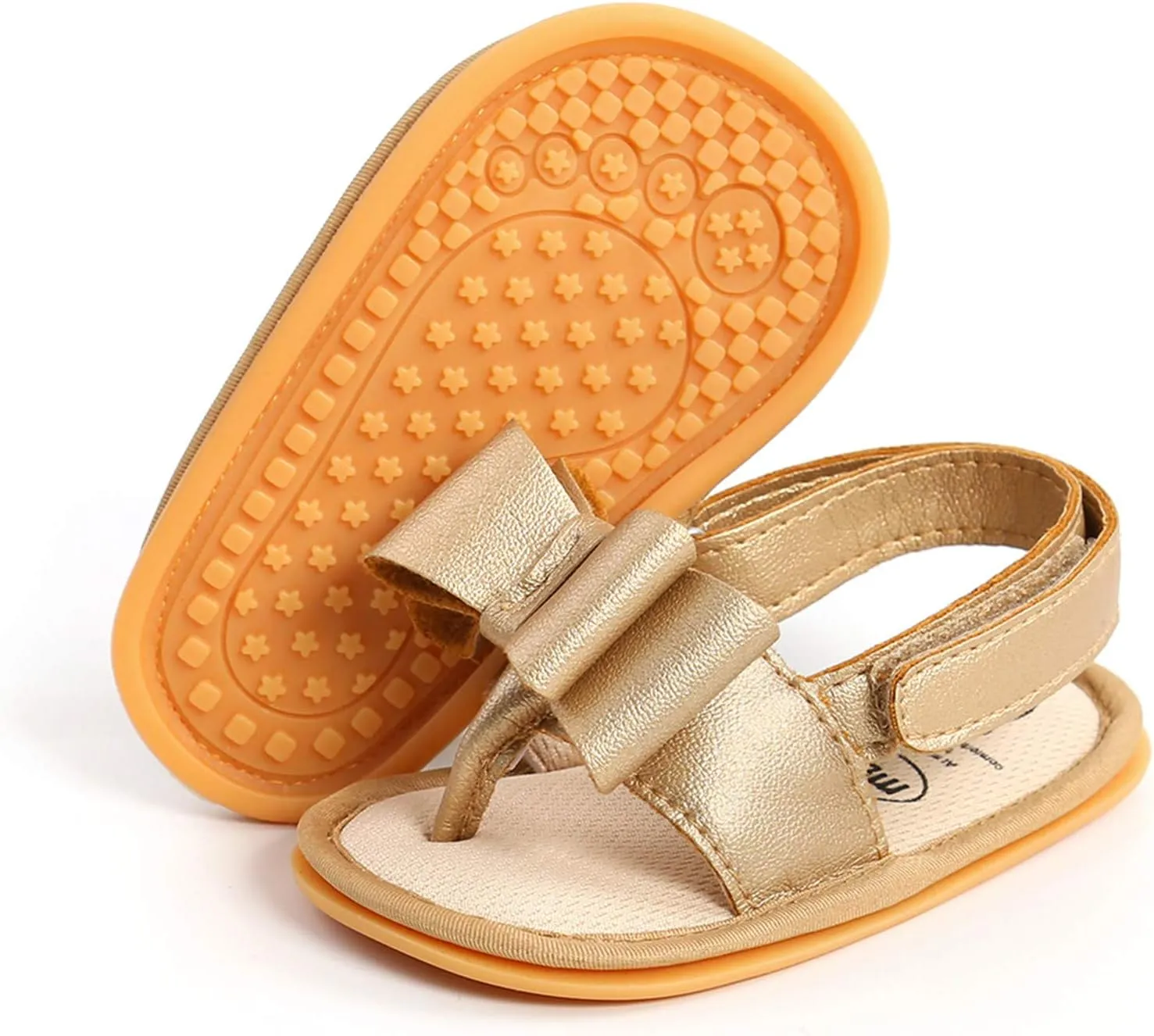 Size 2 Girls Sandals Baby Girls Sandals Walking Soft Rubber Sole Boys Flat Non-Slip Baby Sleepers 3-6 Months