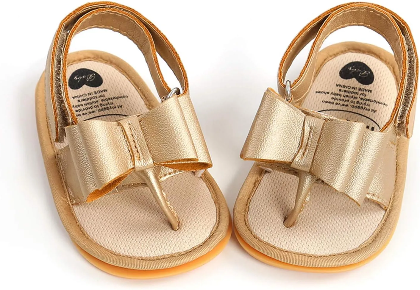 Size 2 Girls Sandals Baby Girls Sandals Walking Soft Rubber Sole Boys Flat Non-Slip Baby Sleepers 3-6 Months