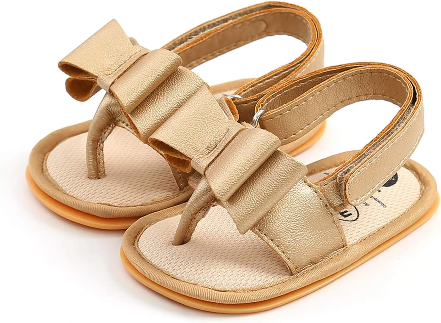 Size 2 Girls Sandals Baby Girls Sandals Walking Soft Rubber Sole Boys Flat Non-Slip Baby Sleepers 3-6 Months