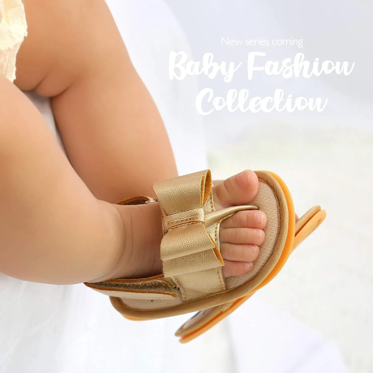 Size 2 Girls Sandals Baby Girls Sandals Walking Soft Rubber Sole Boys Flat Non-Slip Baby Sleepers 3-6 Months