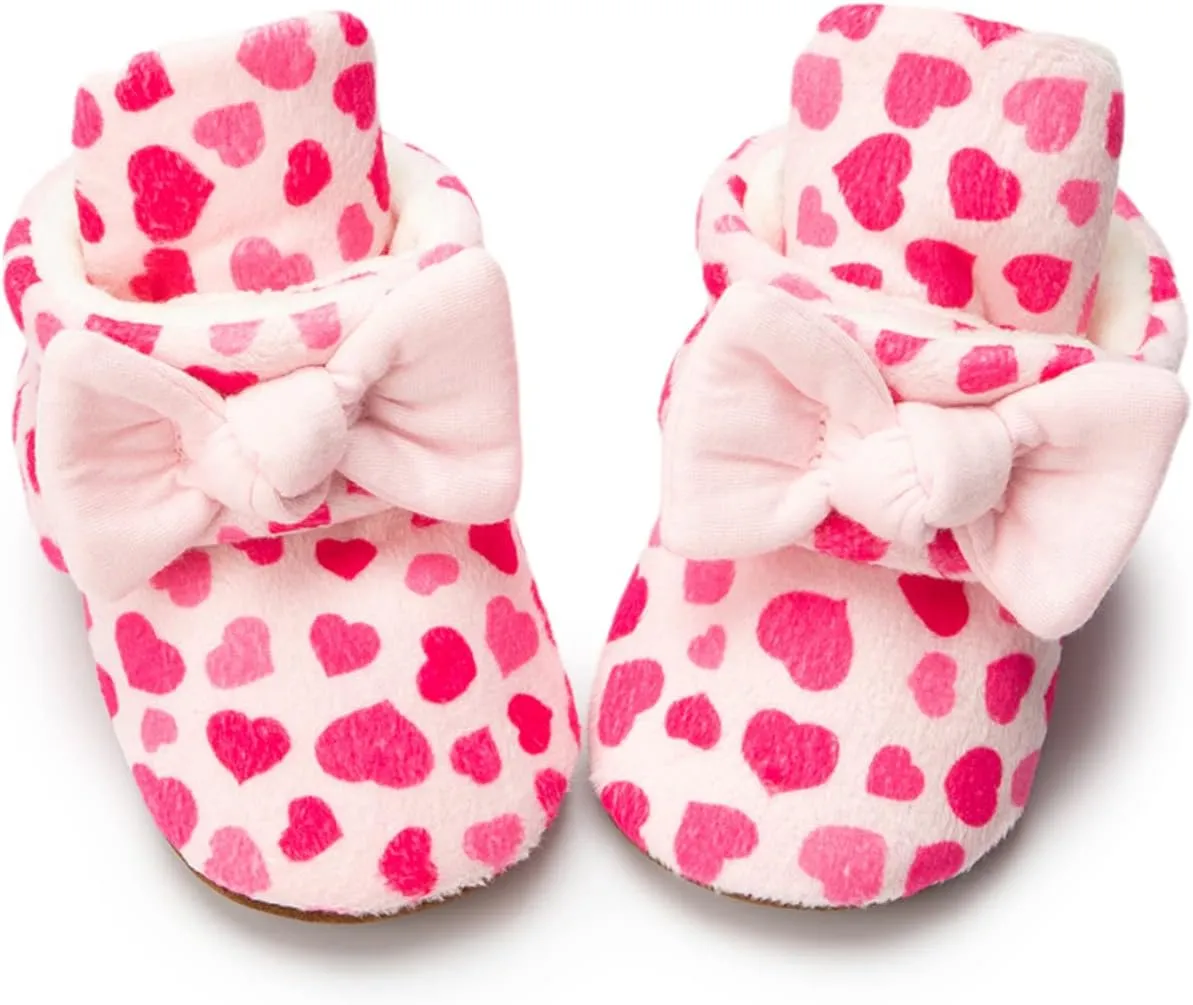 Slip on Shoes Kids Baby Girls Boys Soft Booties Snow Boots Warm Shoes Infant Toddler Warming 1 Year Old Shoes